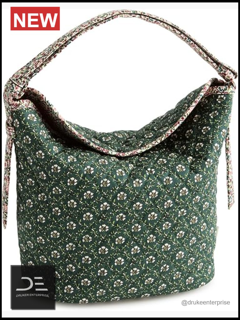 Premium Cotton Quilted Hobo Shoulder Bag With Adjustable Strap, Machine Washable